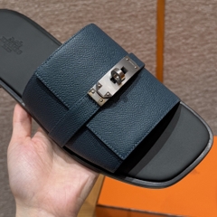 JD-680 Gabriel Men's Marine Blue Slide Sandals