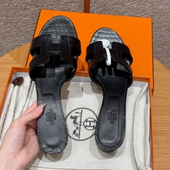 JD-2180 Black Matte Alligator High Heel Sandals