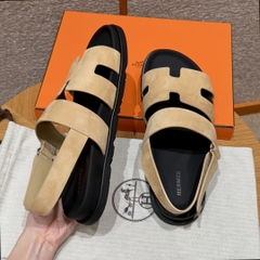 JD-650 Genius Men's Sandals Beige Suede
