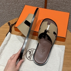 JD-620 182 Men's Slippers in S2 Trench Epsom Calfskin with Dermal Outsole