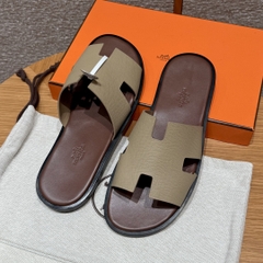 JD-620 182 Men's Slippers in S2 Trench Epsom Calfskin with Dermal Outsole