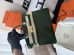 Birkin 25cm Shiny Porosus Crocodile Handbag