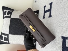 Kelly 31cm Handbag Original Leather Swift Chocolate CK47 Gold Hardware