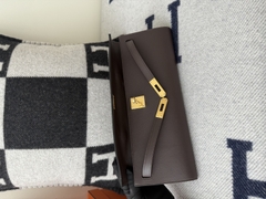 Kelly 31cm Handbag Original Leather Swift Chocolate CK47 Gold Hardware