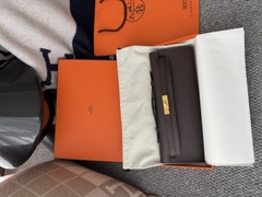 Kelly 31cm Handbag Original Leather Swift Chocolate CK47 Gold Hardware