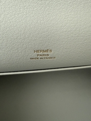 Kelly Pochette 22cm Original Leather Swift Skin N4 Gris Platine