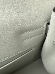 Kelly Danse 22cm Original Leather Swift Dancing Bag in Gris Platine