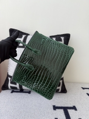 Birkin 25cm Shiny Porosus Crocodile Handbag