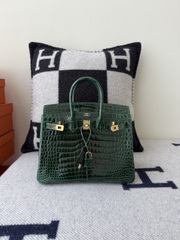 Birkin 25cm Shiny Porosus Crocodile Handbag