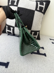 Birkin 25cm Shiny Porosus Crocodile Handbag