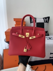 Birkin 30cm Platinum Togo Leather Bag with Gold Hardware