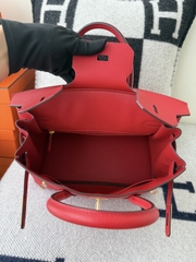 Birkin 30cm Platinum Togo Leather Bag with Gold Hardware
