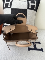 Birkin 25cm Chai Color Original Leather Handbag