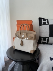 Birkin 25cm Chai Color Original Leather Handbag