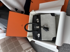 Birkin 25cm Original Leather Swift Noir Silver Hardware