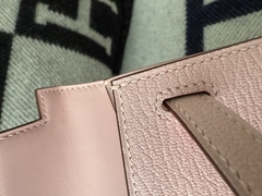 Kelly Mini II Chevre Leather Bag with Silver Hardware