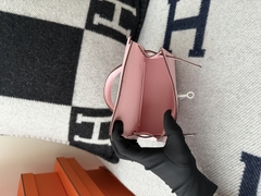 Kelly Mini II Chevre Leather Bag with Silver Hardware