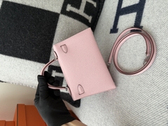 Kelly Mini II Chevre Leather Bag with Silver Hardware