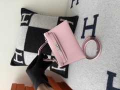 Kelly Mini II Chevre Leather Bag with Silver Hardware