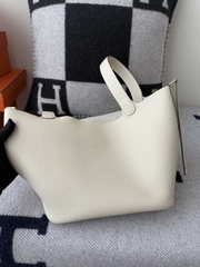 Picotin Lock 22cm Original Leather TC Clemence Craie Color