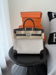 Birkin 25cm Original Leather Moka Color Silver Hardware