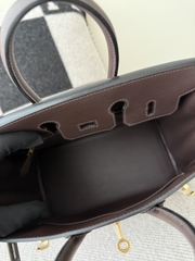 Birkin 25cm Original Leather Swift Moka Color Gold Hardware