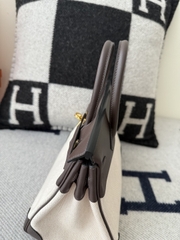 Birkin 25cm Original Leather Swift Moka Color Gold Hardware