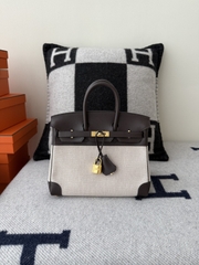 Birkin 25cm Original Leather Swift Moka Color Gold Hardware