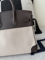 Birkin 25cm Original Leather Swift Moka Color Gold Hardware