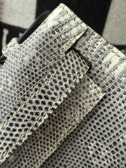 Kelly Pochette 22cm Lizard Leather Original – Silver Hardware