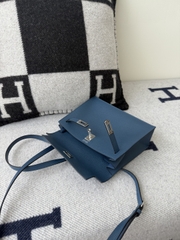 Kelly Danse 22cm Deep Blue Leather Dance Bag