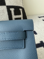 Kelly Danse 22cm Deep Blue Leather Dance Bag