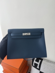Kelly Danse 22cm Deep Blue Leather Dance Bag