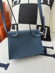 Kelly Danse 22cm Deep Blue Leather Dance Bag