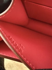 Constance 23cm New Style Mirror, Epsom Skin, CC10 Craie Color, Gold Hardware