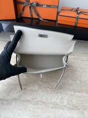 Kelly Pochette 22cm Swift Leather CK10 Craie Color