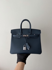 Birkin 25cm Prussian Blue Togo Leather Handbag