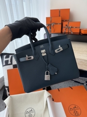 Birkin 25cm Prussian Blue Togo Leather Handbag