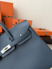 Birkin 25cm Prussian Blue Togo Leather Handbag