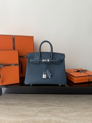 Birkin 25cm Prussian Blue Togo Leather Handbag