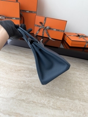 Birkin 25cm Prussian Blue Togo Leather Handbag