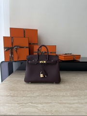 Birkin 25cm Togo Leather 0G Rouge Sellier Gold Hardware