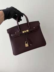 Birkin 25cm Togo Leather 0G Rouge Sellier Gold Hardware