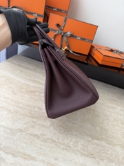 Birkin 25cm Togo Leather 0G Rouge Sellier Gold Hardware