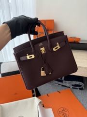 Birkin 25cm Togo Leather 0G Rouge Sellier Gold Hardware