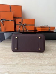 Birkin 25cm Togo Leather 0G Rouge Sellier Gold Hardware