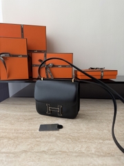 Constance 18cm Luxury Touch Mirror in Cowhide and Lizard Leather