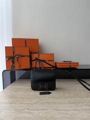 Constance 18cm Luxury Touch Mirror in Cowhide and Lizard Leather