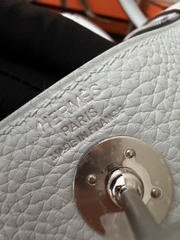 Lindy Mini Blue Brume Classic Leather Handbag