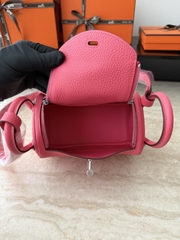 Lindy Mini Rose Azalee Lipstick with Silver Hardware